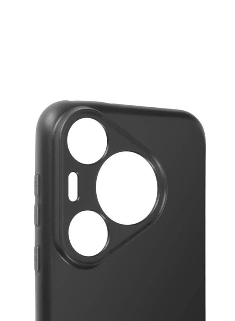 Wtech Huawei Pura 80 Pro 5G 2025 Soft Liquid Silicone Case Cover (MCRPSN) - Black - Image 3