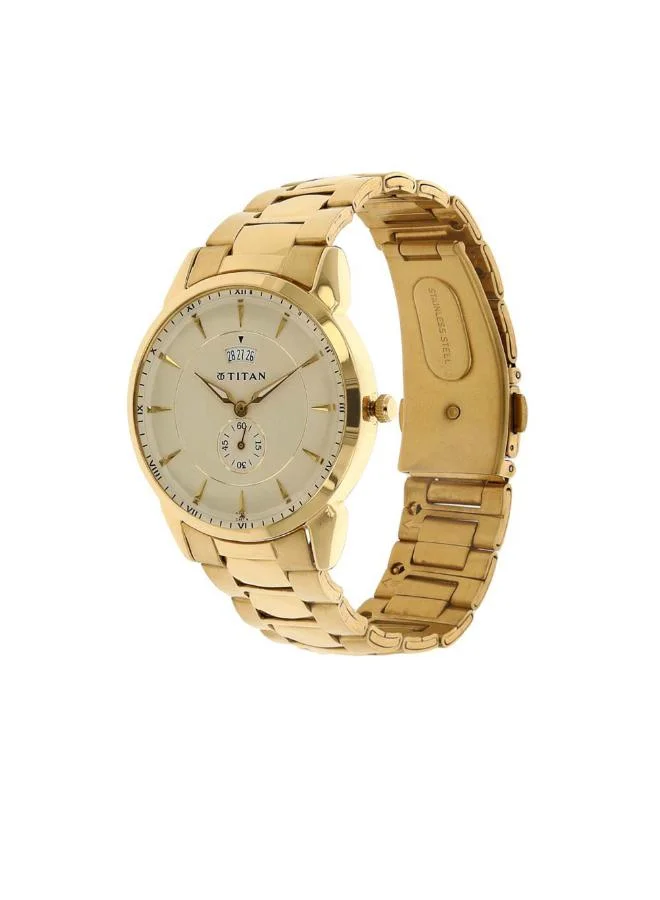 تيتان Men's Metal Analog Watch 1521YM02 - 38 mm