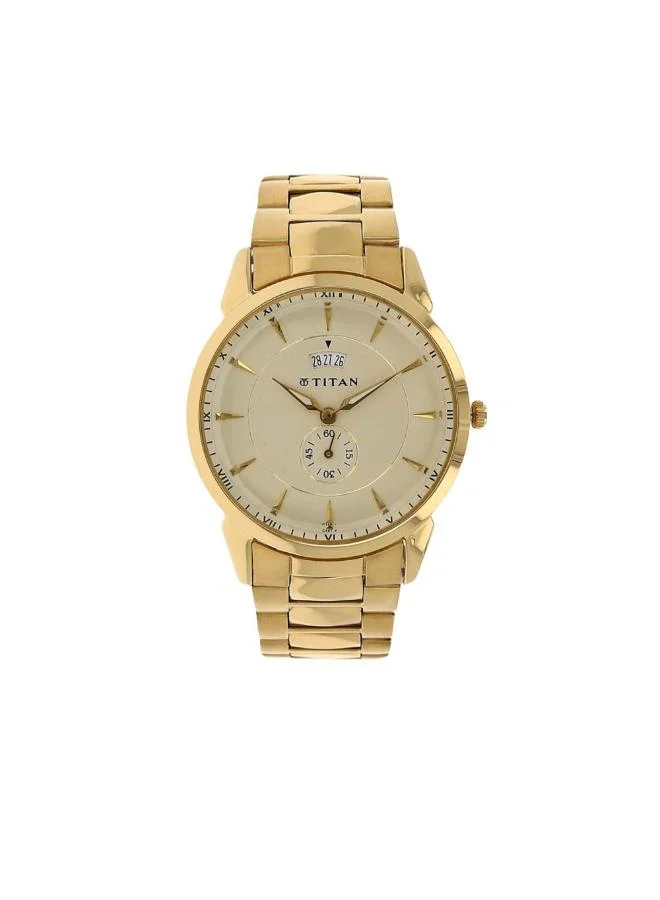 تيتان Men's Metal Analog Watch 1521YM02 - 38 mm
