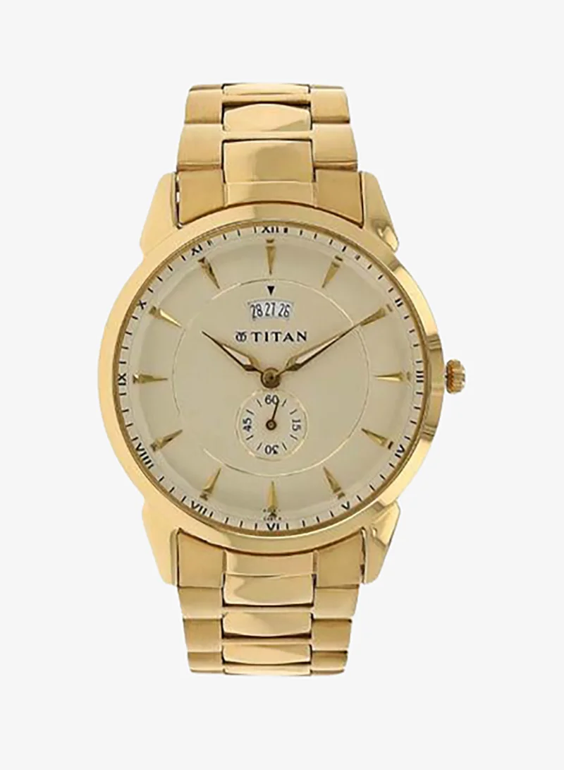 TITAN Men's Metal Analog Watch 1521YM02 - 38 mm