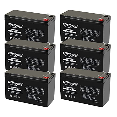 ExpertPower 12V 9Ah Battery Replacement for Vision CP1272, CP1290-6 Pack - Image 1