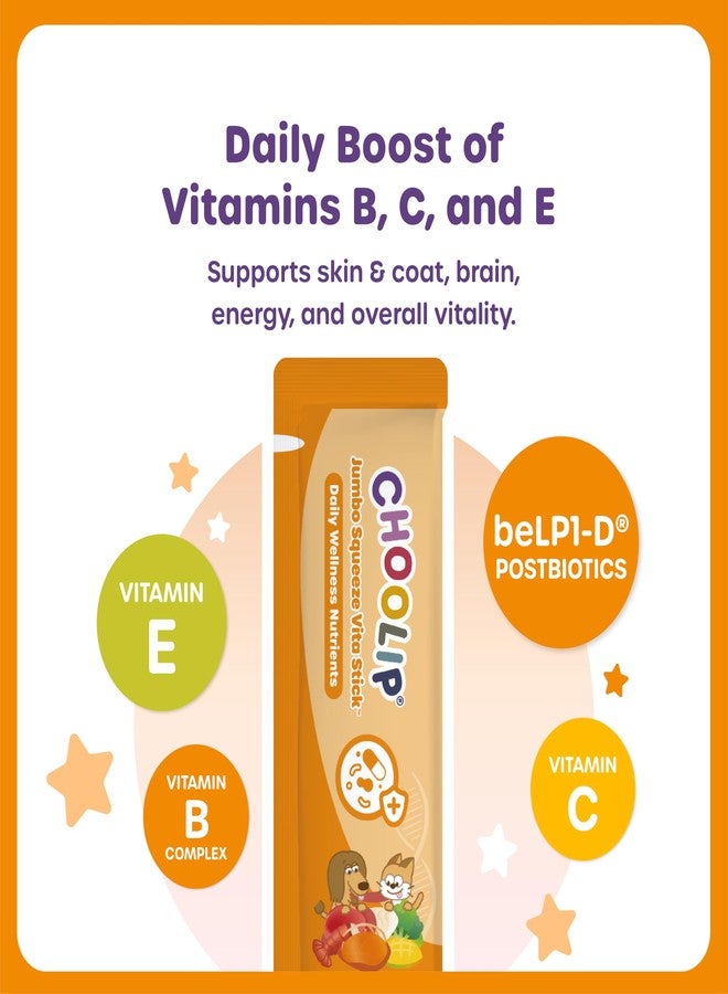 Choolip Squeeze Vita Stick Lickable Cat and Dog Treats – 20-Pack of 40g – Real Fish Puree with Multivitamins & Postbiotics – Hydrating, Gut & Immune Support – Large Breeds & Multi-Pet Homes - Image 5
