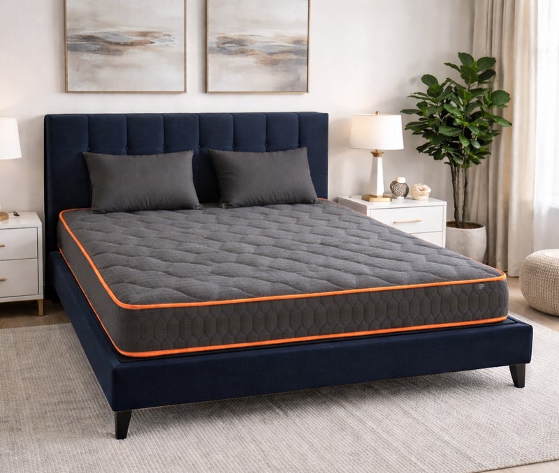 ريكسال هوم رتبة Euro Quattro بارتفاع 20 سم بنظام الزنبركات الجيبية المنفصلة مع فوم ميموري مبرد بالجل، درجة صلابة متوسطة لراحة متوازنة وتخفيف الضغط – مقاس سوبر كينج 200 × 200 سم - Image 2