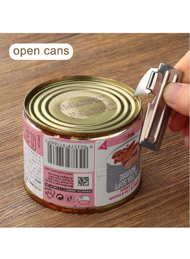 16 Packs Camping Can Opener Stainless Steel Military Can Opener Survival Can Opener Army Can Opener Backpack Can Opener - Image 3