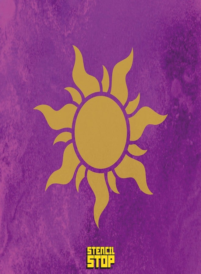 Stencil Stop Tangled Sun Stencil - 6 Pack (2", 3", and 4", 2 Each) - Reusable Sun Stencils for Painting on Wood, Walls, Fabric & Rocks - Durable 14 Mil Mylar Plastic for DIY Crafts & Art Projects - Image 5