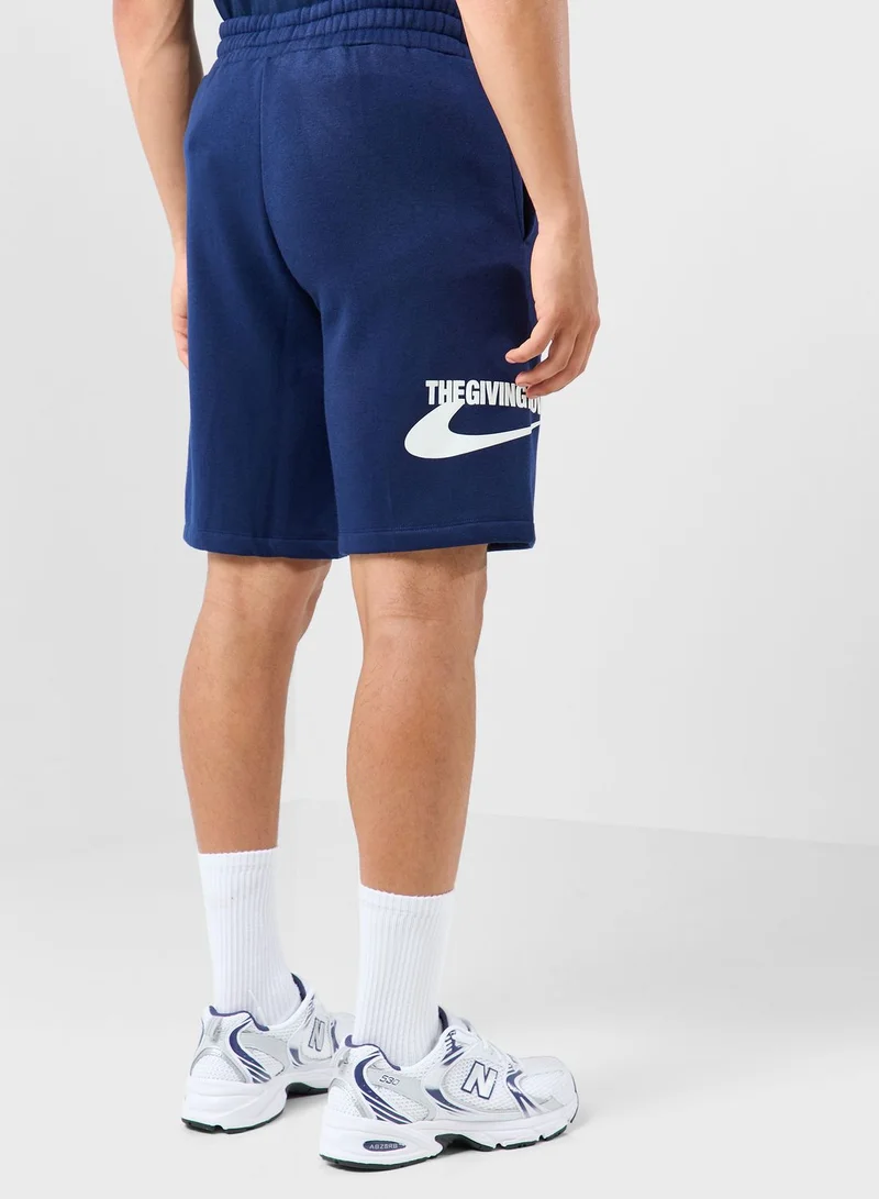 The Giving Movement Space Printed Shorts