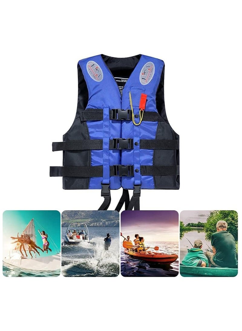 REBENUO Life Jacket Safety Vests Water Suit Kayak Boating Swimming Surfing Drifting Gear Size {XL} .75 to 100 Kg (blue) - Image 3