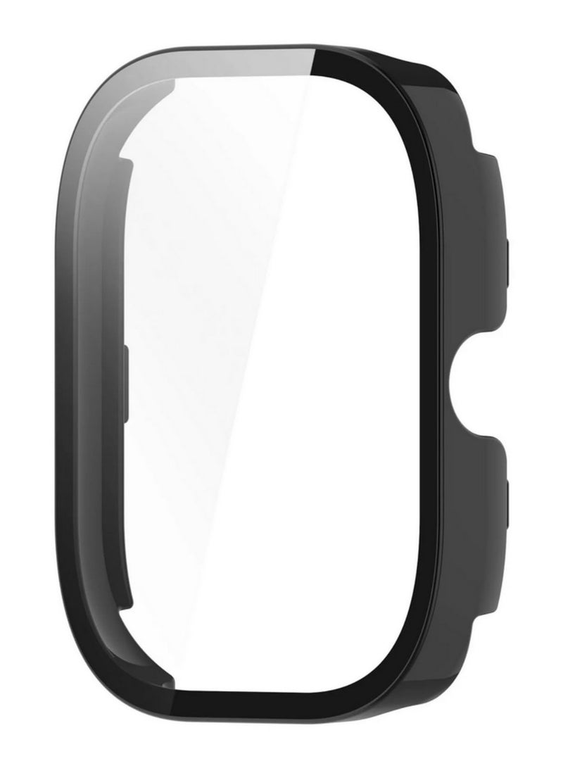 1 قطعة غطاء زجاجي لساعة شاومي ريدمي ووتش 4، ملحق حماية شامل من البولي كربونات مع حامي شاشة لساعة مى ريدمي ووتش 4، مقاوم للصدمات والسقوط، سهل التركيب مع حساسية لمس ممتازة - Image 2