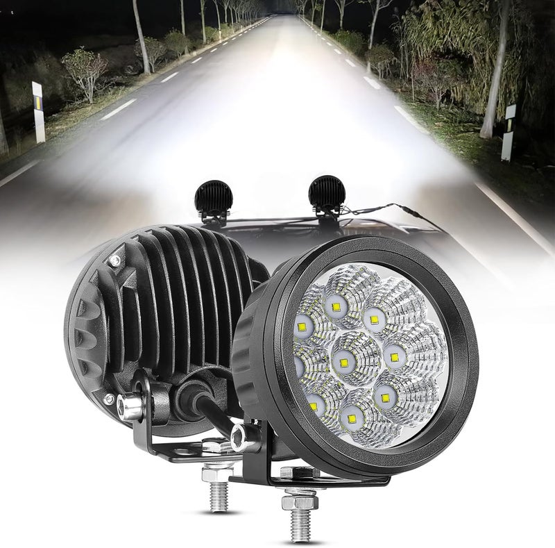 ACEC SHOP Round LED Pods 2PCS 54W 3.5 Inch Off Road Fog Lights - Image 1