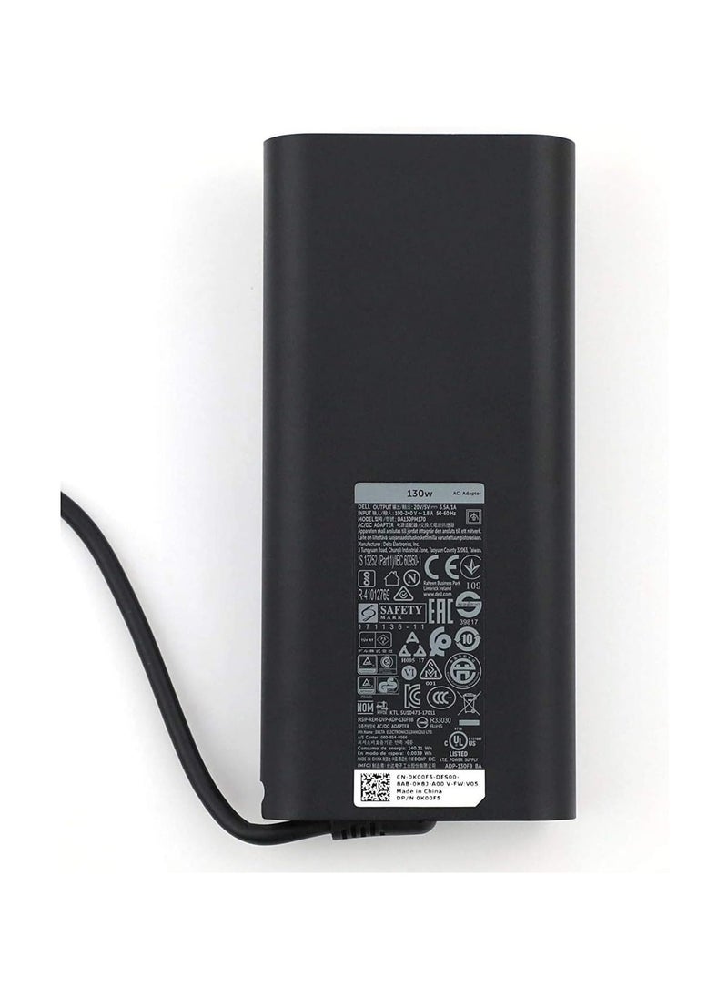Generic - 130W USB Type C for Dell 0K00F5 K00F5 XPS 15 9575 XPS 15 9570 XPS 15 2-in-1 9575 XPS 2-in-1 4K T XPS9575-7354BLK-PUS 20V 6.5A - Image 1