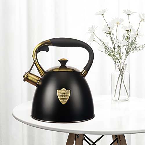 LUXGRACE Tea Kettle -2.9 Quart Tea Kettles Stovetop Whistling Teapot Stainless Steel Tea Pots for Stove Top Whistle Tea Pot - Image 3