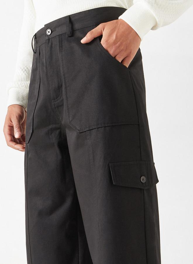 ايكونيك بنطلون سادة بقصّة مريحة وجيوب من آيكونيك - Image 3