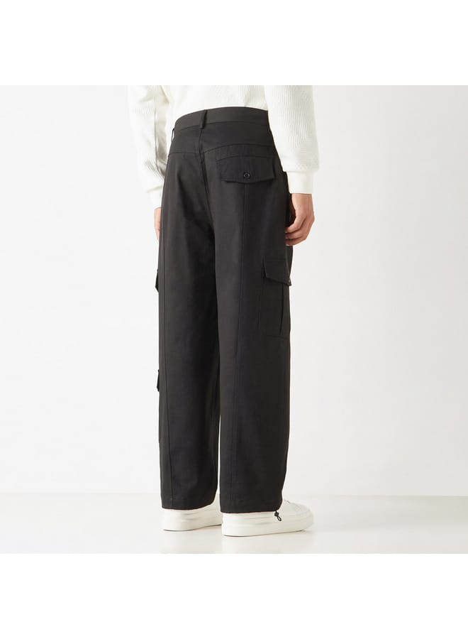 ايكونيك بنطلون سادة بقصّة مريحة وجيوب من آيكونيك - Image 4