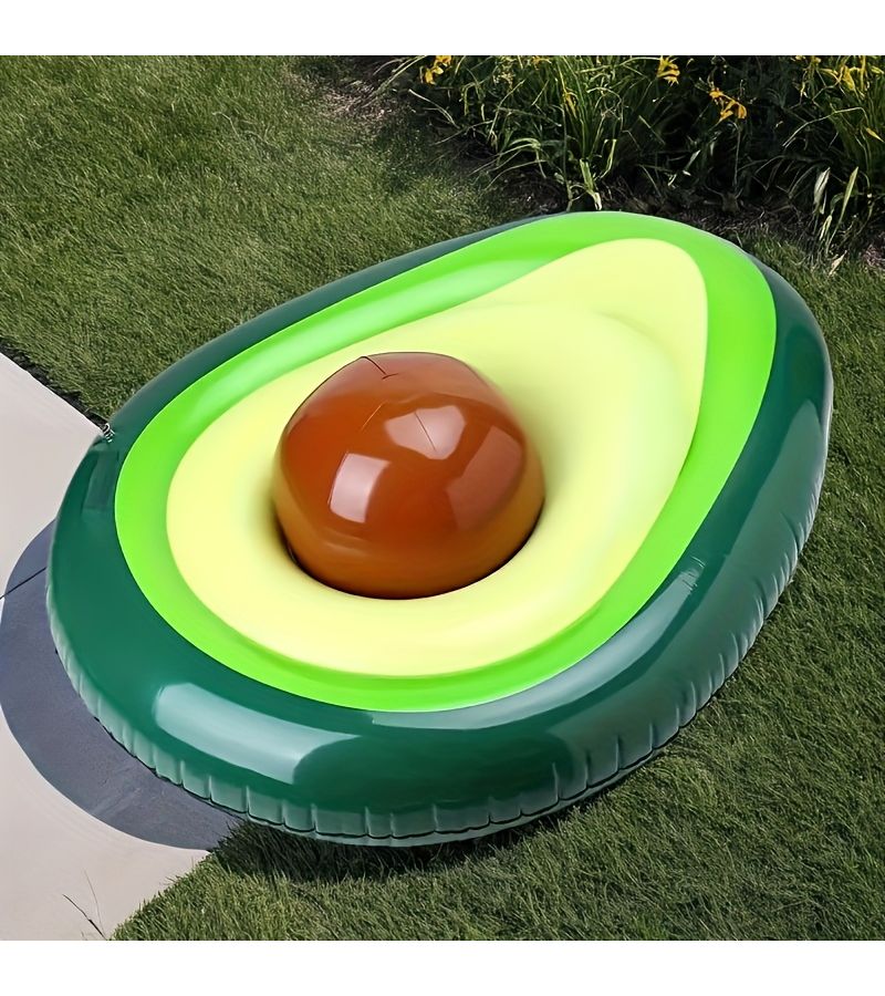 Green Avocado Inflatable Swimming Rings With PVC Beach Chair For Pool Party - Image 4