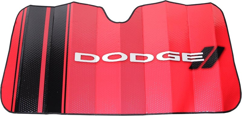 Plasticolor Dodge Red Windshield Sunshade - Image 1