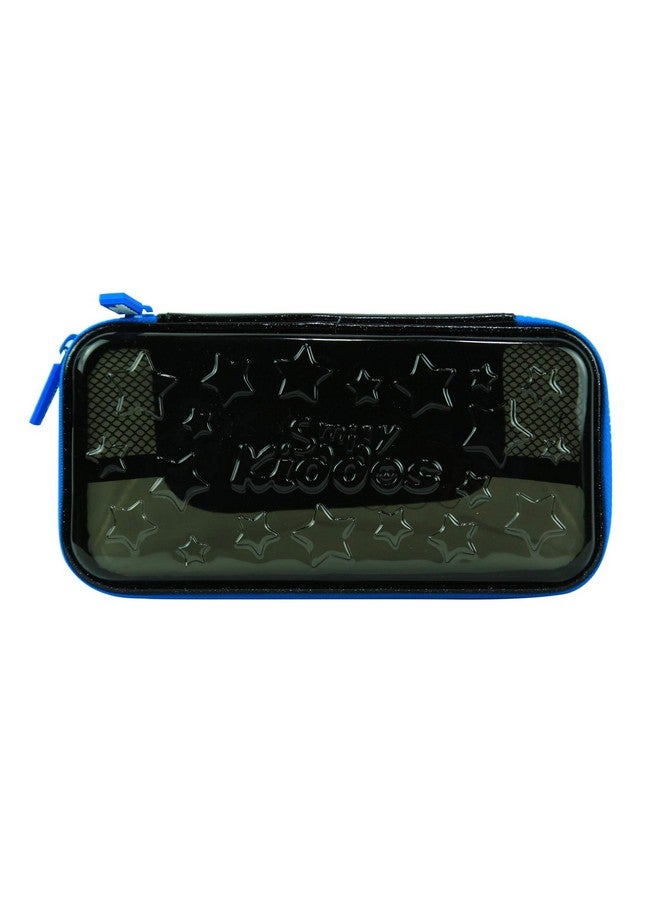SMILY KIDDOS Smily Kiddos | Smily PVC Pencil Case (Black) | Transparent Hardtop Pencil Box | Star Pencil Box for Kids | kids Pencil case - Image 1