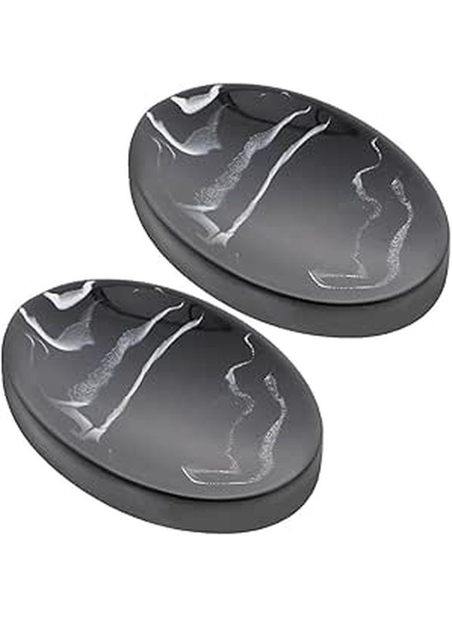 Marble Soap Dish With Drainable Design For Bathroom Countertop - Image 1