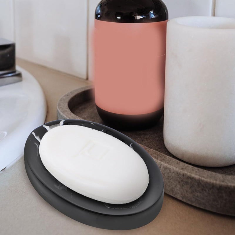 Marble Soap Dish With Drainable Design For Bathroom Countertop - Image 5