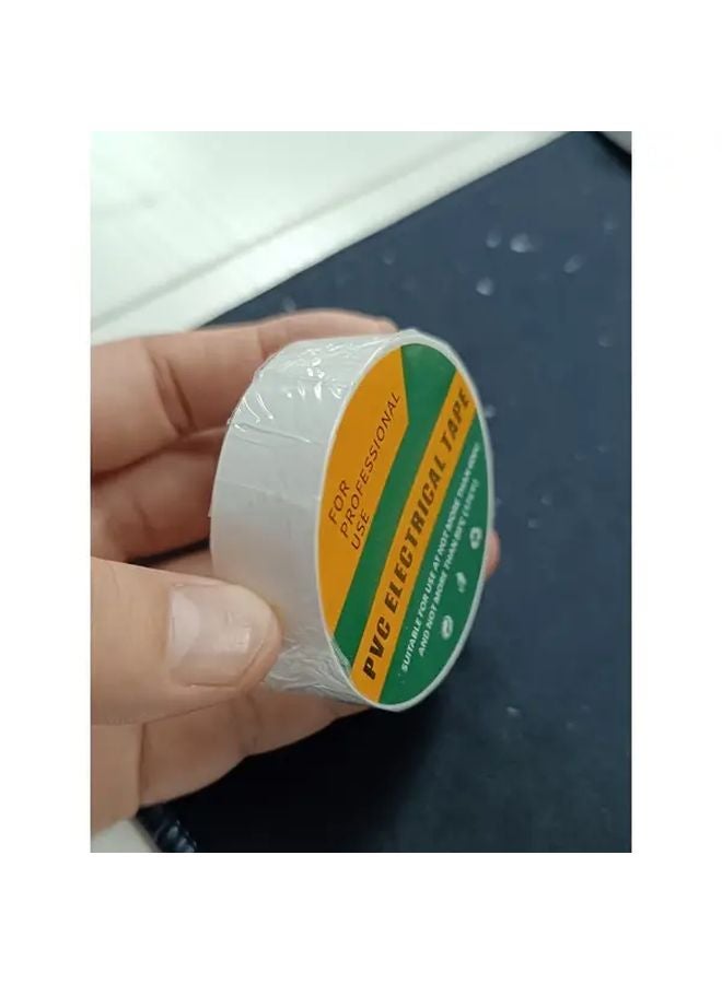 White PVC Electrical Insulation Tape 18mm X 393.7 Inch Waterproof For Indoor Outdoor - Image 2