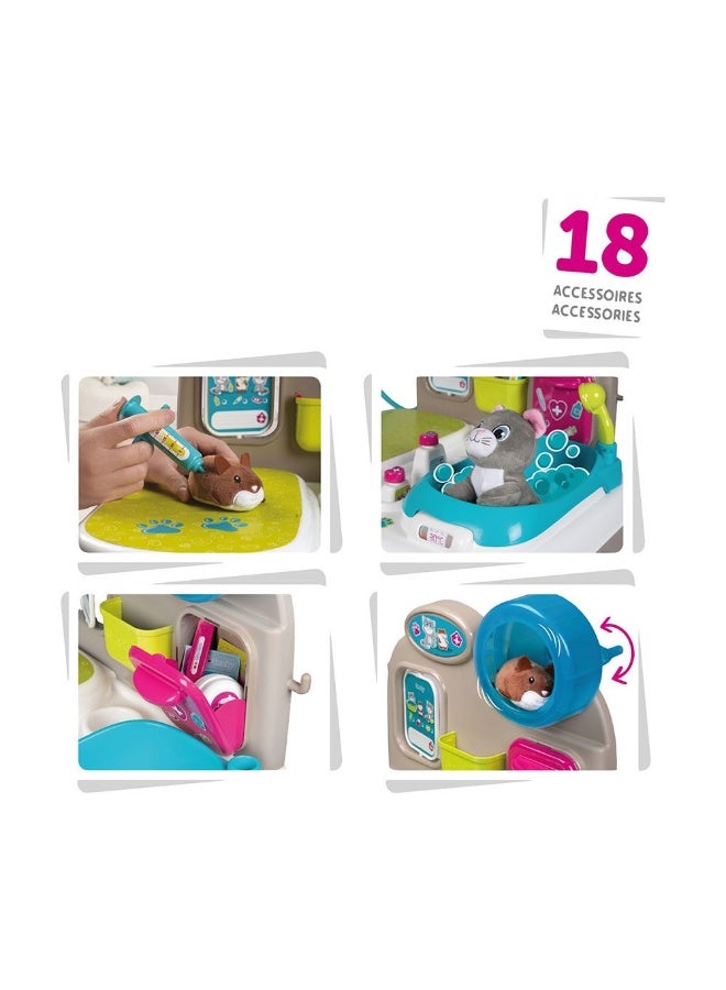 Smoby Veterinary Care Center Playset with 18 Accessories - Image 2