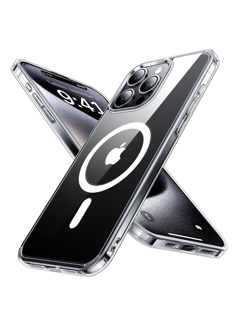 ELTRAZONE Case Compatible with iPhone 15 Pro Max Magsafe Clear Cover Magnetic Wireless Charging Support, Shockproof Protection, Scratch-Resistant - Image 1