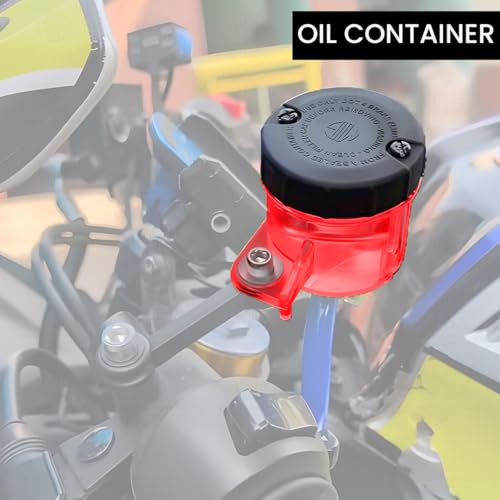 MOTO GENIUS Universal Motorcycle Front Brake Master Cylinder Oil Reservoir Tank Cup | Durable Replacement for Hydraulic Brake and Clutch Systems (Red) - Image 4