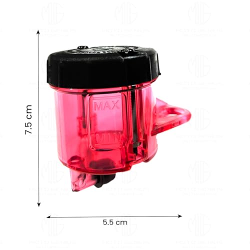 MOTO GENIUS Universal Motorcycle Front Brake Master Cylinder Oil Reservoir Tank Cup | Durable Replacement for Hydraulic Brake and Clutch Systems (Red) - Image 3