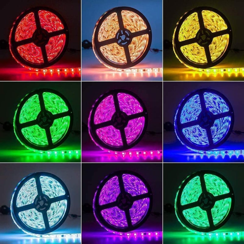 جلوكلوز شريط إضاءة LED بطول 2 متر يعمل بالطاقة الUSB، إضاءة خلفية للتلفزيون، مزود بوحدة تحكم عن بعد بـ 24 زرًا، ألوان متعددة، سهل التثبيت، مناسب لأجهزة التلفزيون عالي الدقة، الكمبيوتر المحمول، وشاشات الكمبيوتر. - Image 3