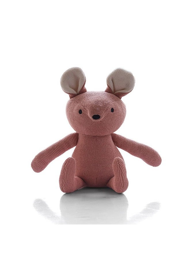 Pluchi Jerry Cotton Knitted Stuffed Soft Toys for Babies & Kids(Blush Pink & Ivory) - Image 4