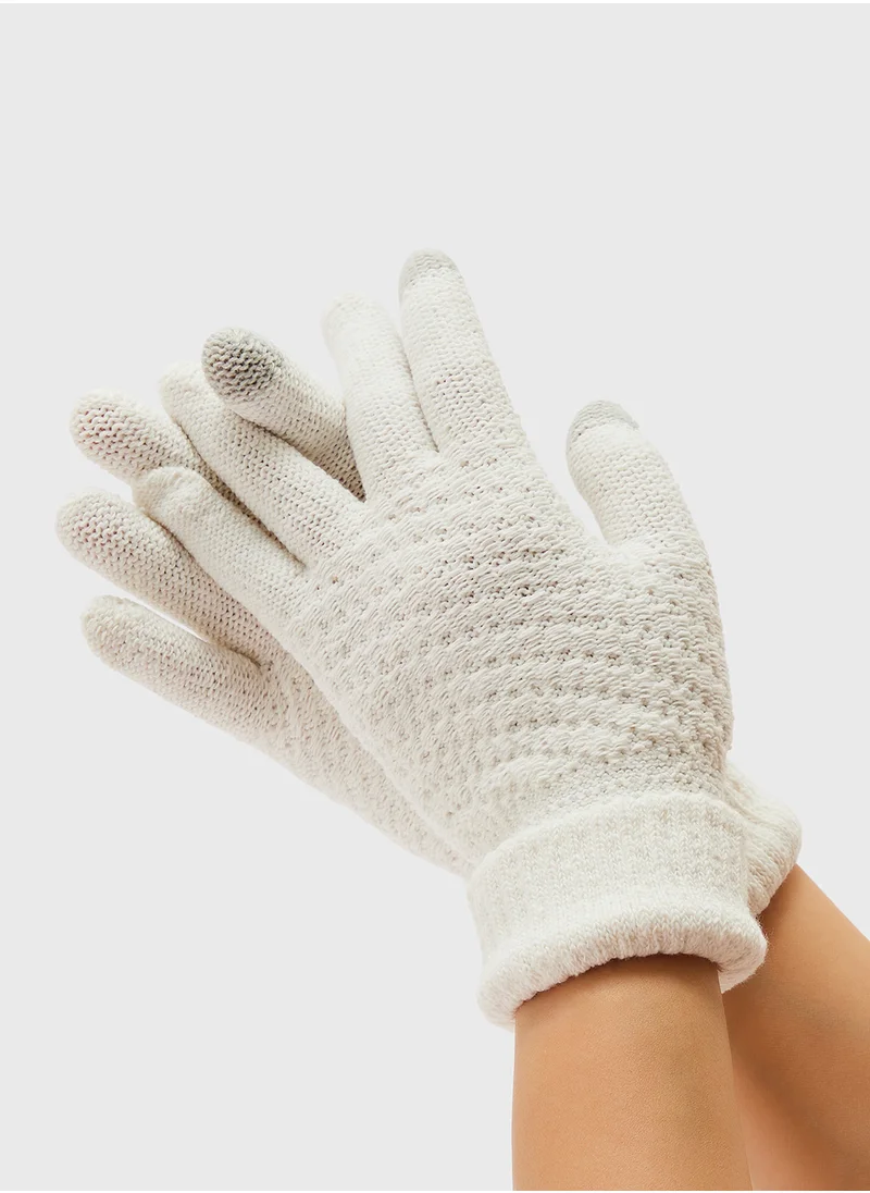 Ginger Knitted Winter Glove
