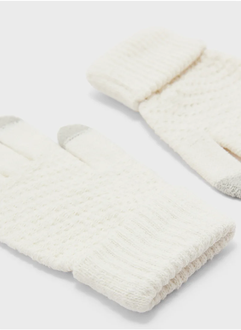 جينجر Knitted Winter Glove