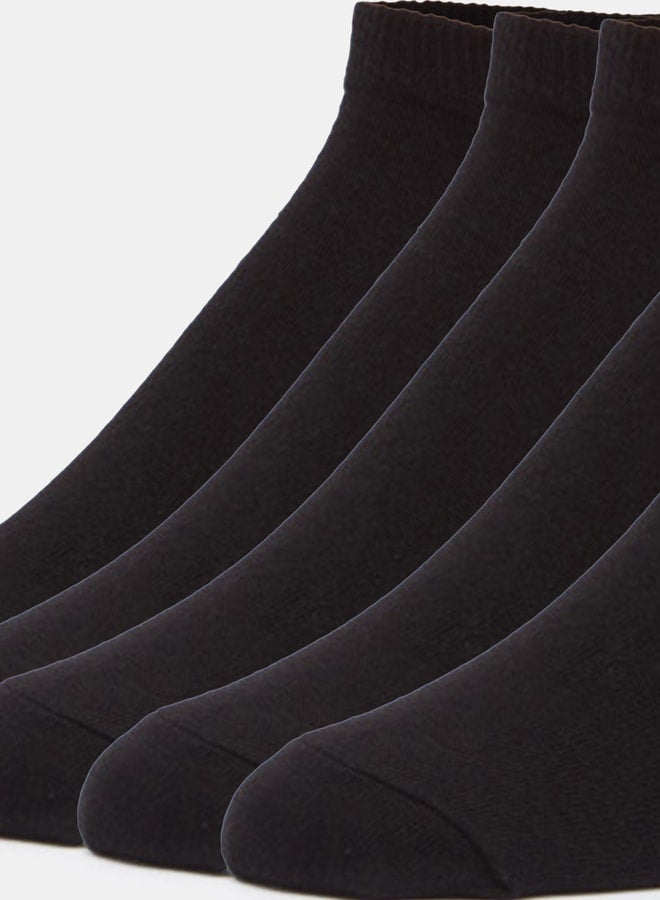 DUCHINI Men's Solid Ankle Length Socks - Set of 5 - Image 3