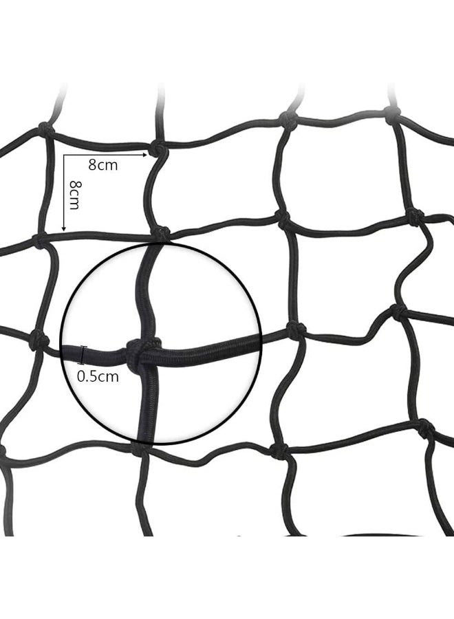 Generic Black Cargo Net for Motorbike with Metal Hooks  - Image 4