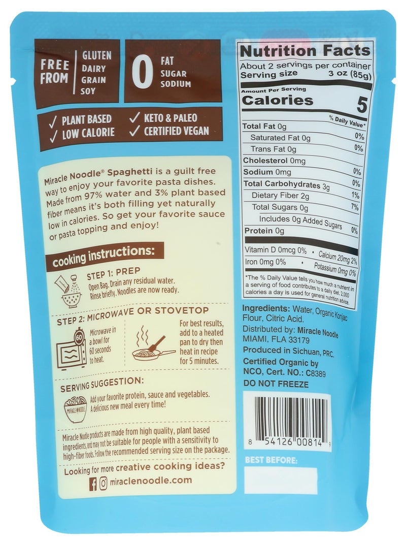 Miracle Noodle Noodles Rte Spagueti Org 7 OZ - Image 2