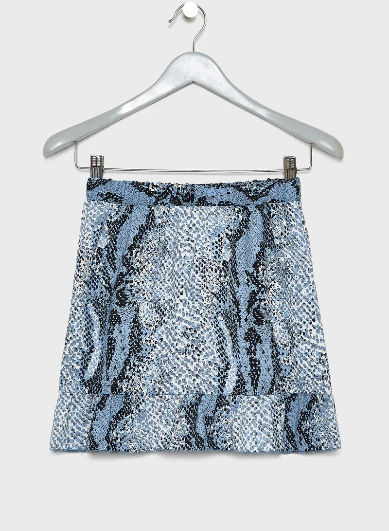 NAME IT Kids Snake Print Skirt