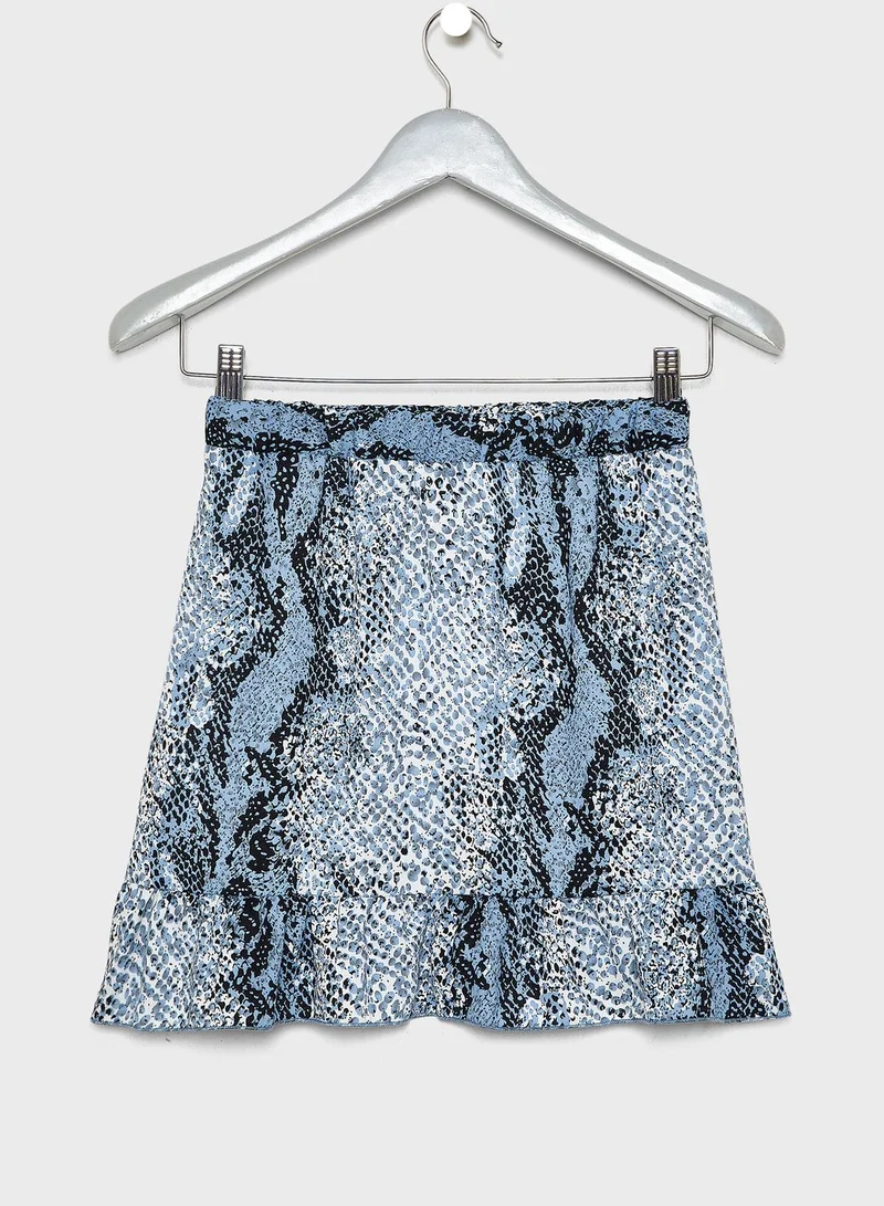 NAME IT Kids Snake Print Skirt