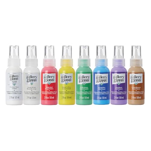 Gallery Glass Plaid Gallery Glass Window Color Beginner Set (2-Ounce), (8-Pack) - Image 1