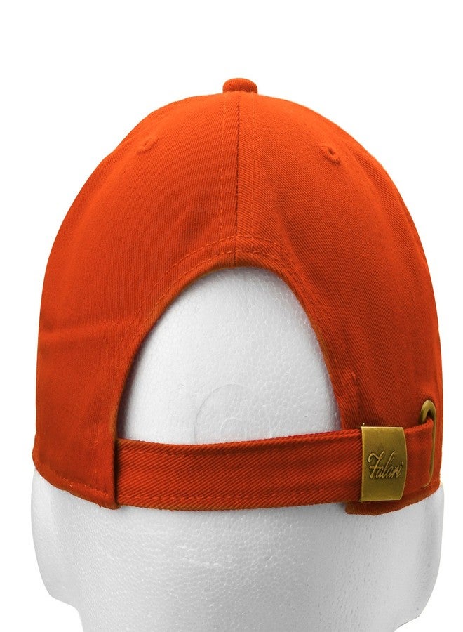 Falari 12-Pack Classic Baseball Cap 100% Cotton Soft Adjustable Size A1814-12PACK Orange - Image 3