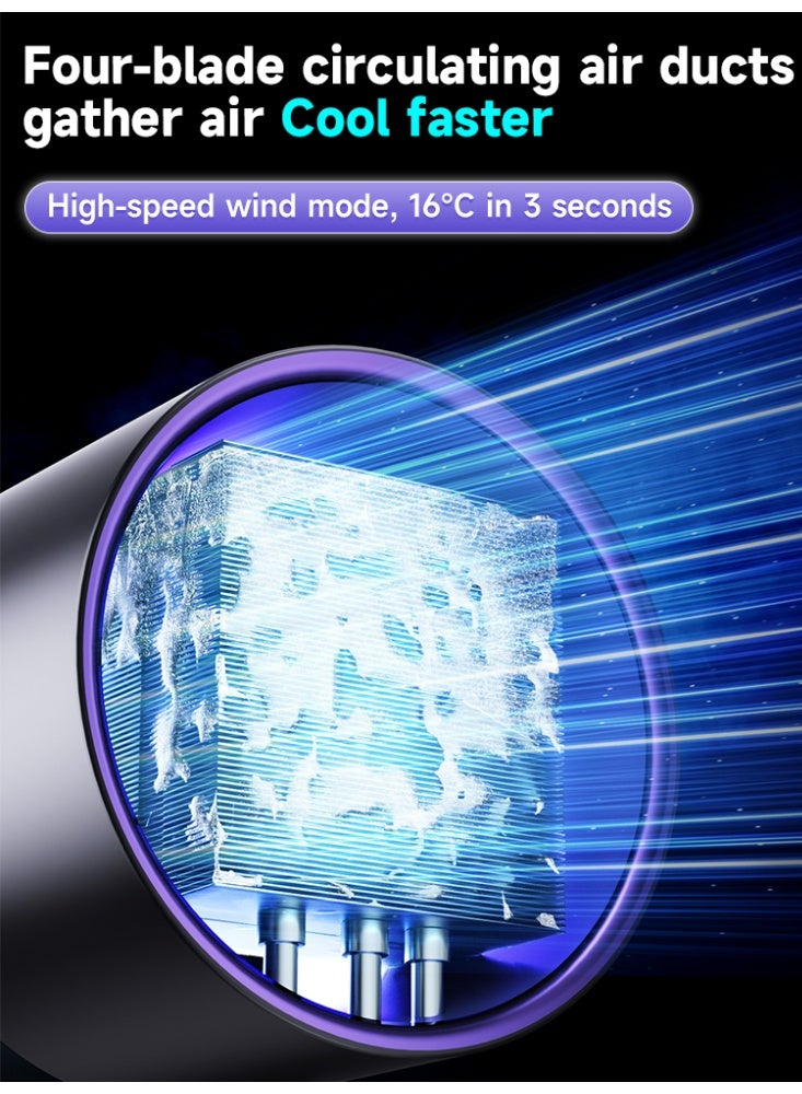 Table Fans, Quiet Desk Fan Wall-Mounted Fans, Digital Display Rechargeable USB Fan, 105°Tilt, 100 Speeds, Long Lasting Power, Portable Fan for Home Office Kitchen Travel Camping  - Image 4