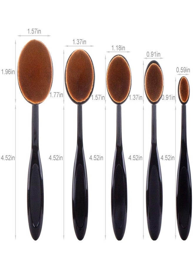 UNIMEIX 5 Pack Blending Brush for Card Making Crafting Ink Blender Brushes Set Tool Paper Background Brush Drawing Scrapbooking & Stamping Supplies (Brown) - Image 2