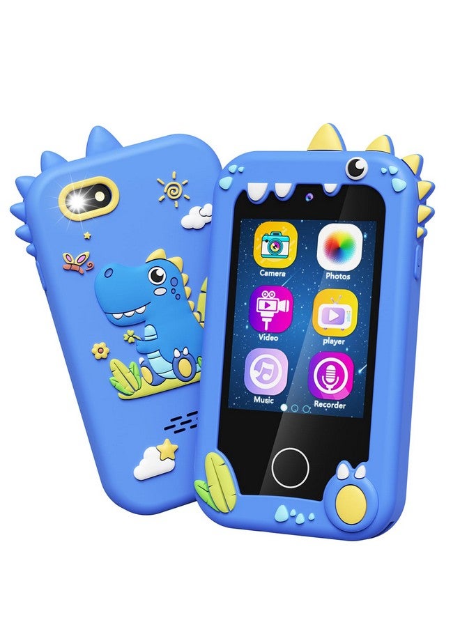Kikapabi Kids Toy Smartphone, Gifts And Toys For Girls Boys Ages 3-8 Years Old, Fake Play Dinosaur Toy Phone Music Dual Camera Games, Birthday - Image 1