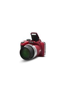 Minolta Pro Shot 16 Mega Pixel HD Digital Camera with 53x Optical Zoom, Full 1080p HD Video & 16GB SD Card, MN53Z, Red  - Image 1