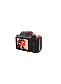 Minolta Pro Shot 16 Mega Pixel HD Digital Camera with 53x Optical Zoom, Full 1080p HD Video & 16GB SD Card, MN53Z, Red  - Image 4