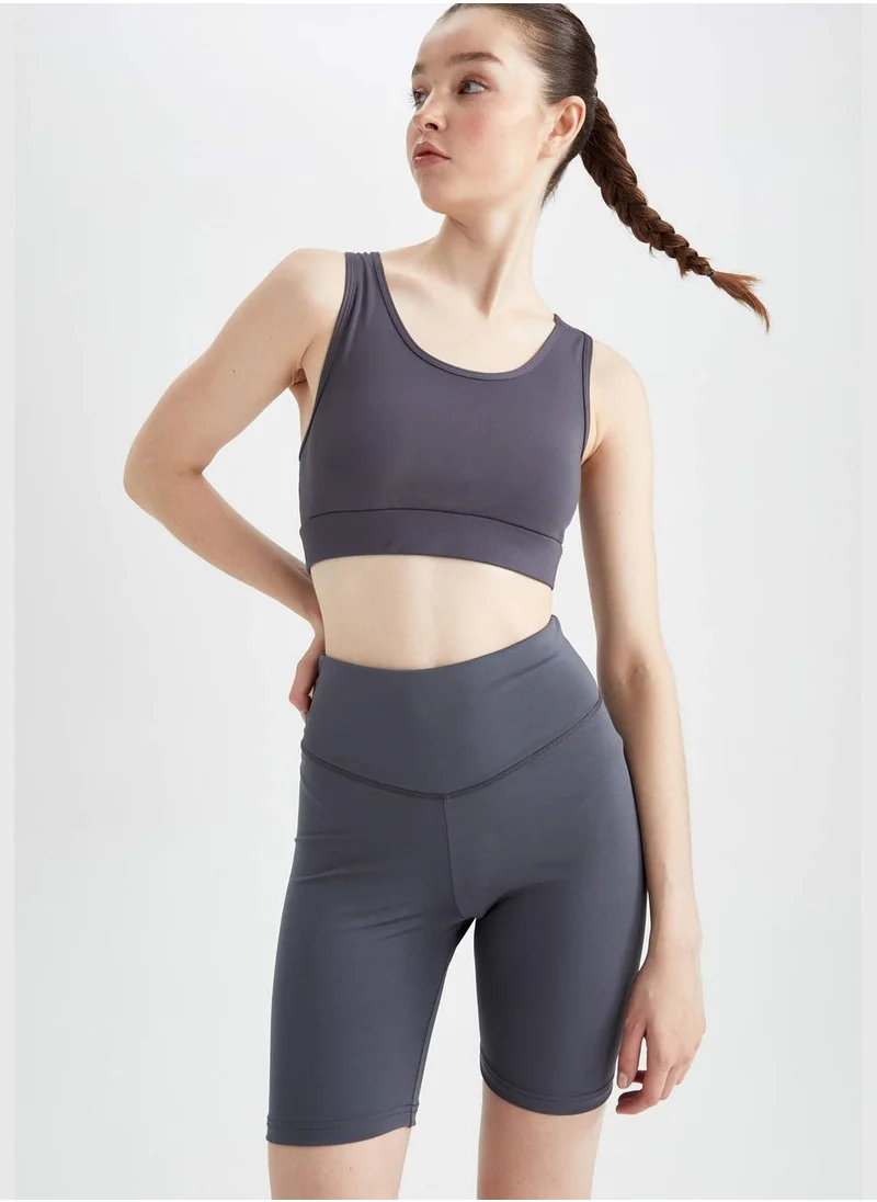 DeFacto Woman Sports Bra Crew Neck Knitted