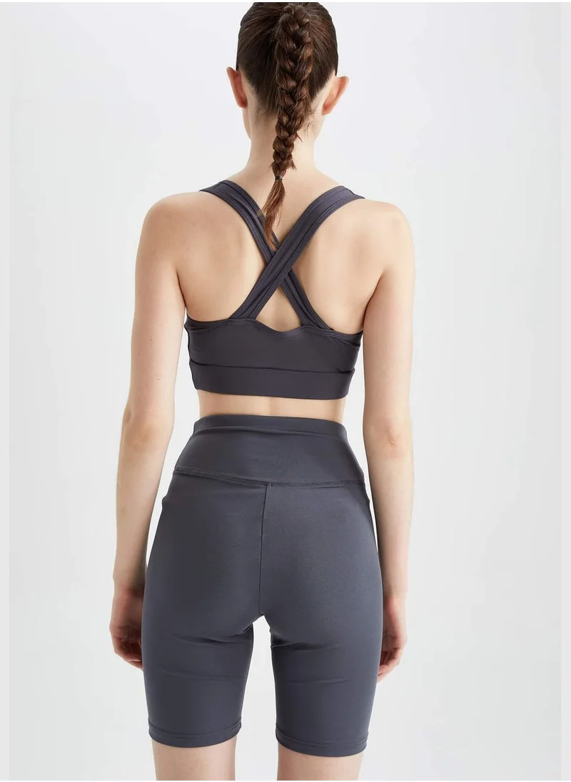 DeFacto Woman Sports Bra Crew Neck Knitted