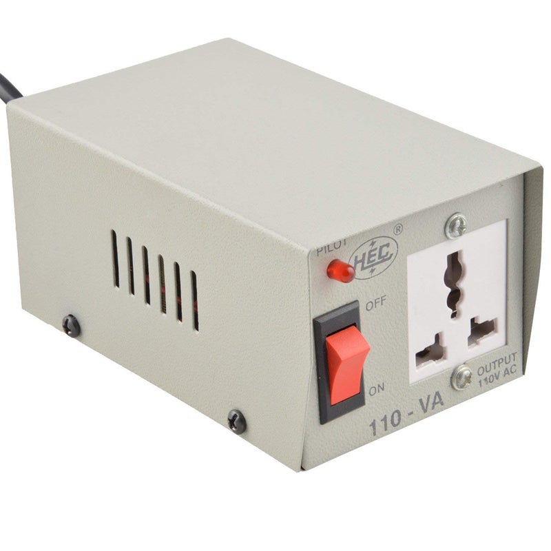 Pluto Accessories HEC 220 to 110 V Voltage Converter 100 W Grey  - Image 2