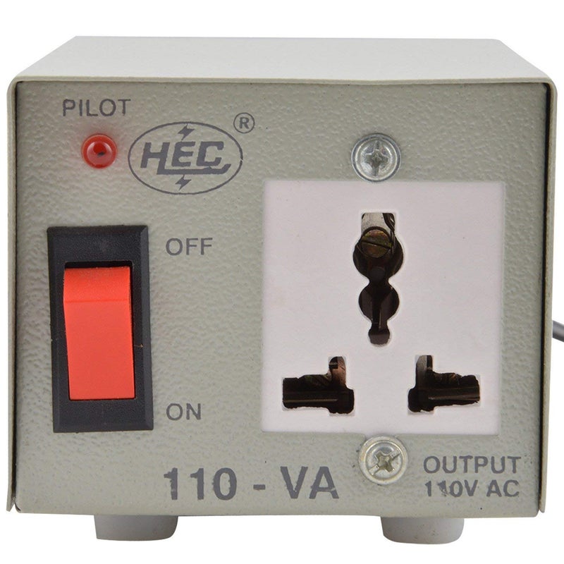 Pluto Accessories HEC 220 to 110 V Voltage Converter 100 W Grey  - Image 1