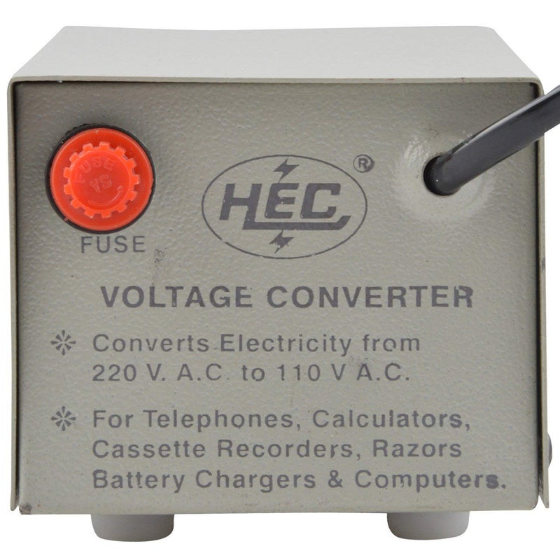 Pluto Accessories HEC 220 to 110 V Voltage Converter 100 W Grey  - Image 3