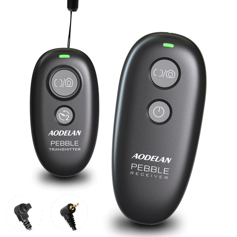 AODELAN Camera Remote Control Wireless Shutter for Canon EOS RP, R6, ROS RP, Rebel T6, T7, T5, T3, SL2, 5D Mark II, 5d Mark iii, 5d Mark iv, 6D Mark II, 7d Mark ii, 7D Series, 5D Series; for Fujifilm X-T3 - Image 1