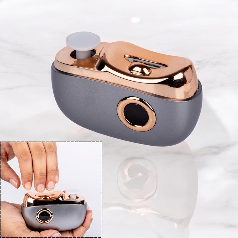 Clickify Electric Nail Clipper and Trimmer 2-in-1 Design with LED Light USB Rechargeable Light 3 Speeds File Nail Clip Storage Rechargeable Safety Trimmer for Kids Adults (Multicolor (Pack Of 1)) - Image 3